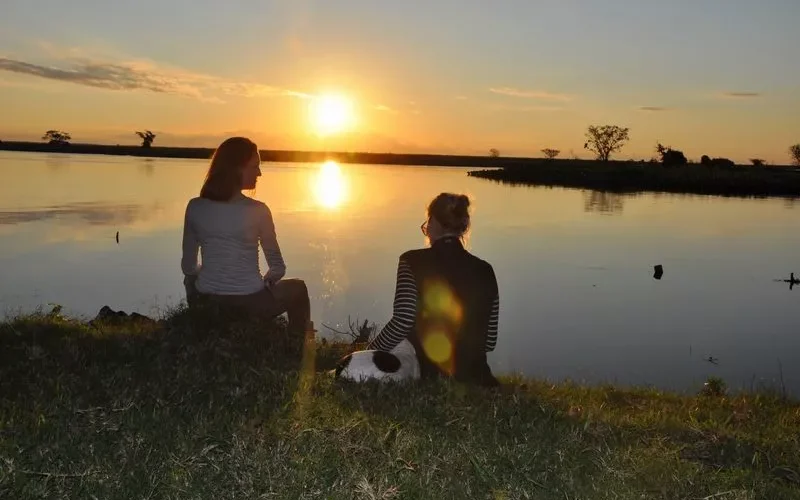 Estancia don Joaquin Sunset boat tour on Corriente river