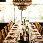 Indoor lunch long table Estancia don Joaquin Corrientes argentina